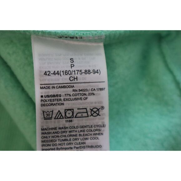 GAP 870256-16 Women's Sz S Bright Aloe Global Green Logo Full Zip Fleece Hoodie - Picture 4 of 7